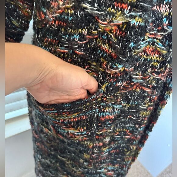 Anthropologie Do Everything In Love Duster Cardigan OS Multicolor Open Front Y2K - Picture 3 of 8